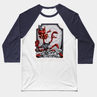 Angry giant squid Baseball T-Shirt